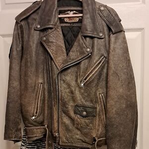 1980's HD Biker's Jacket. Size XL.